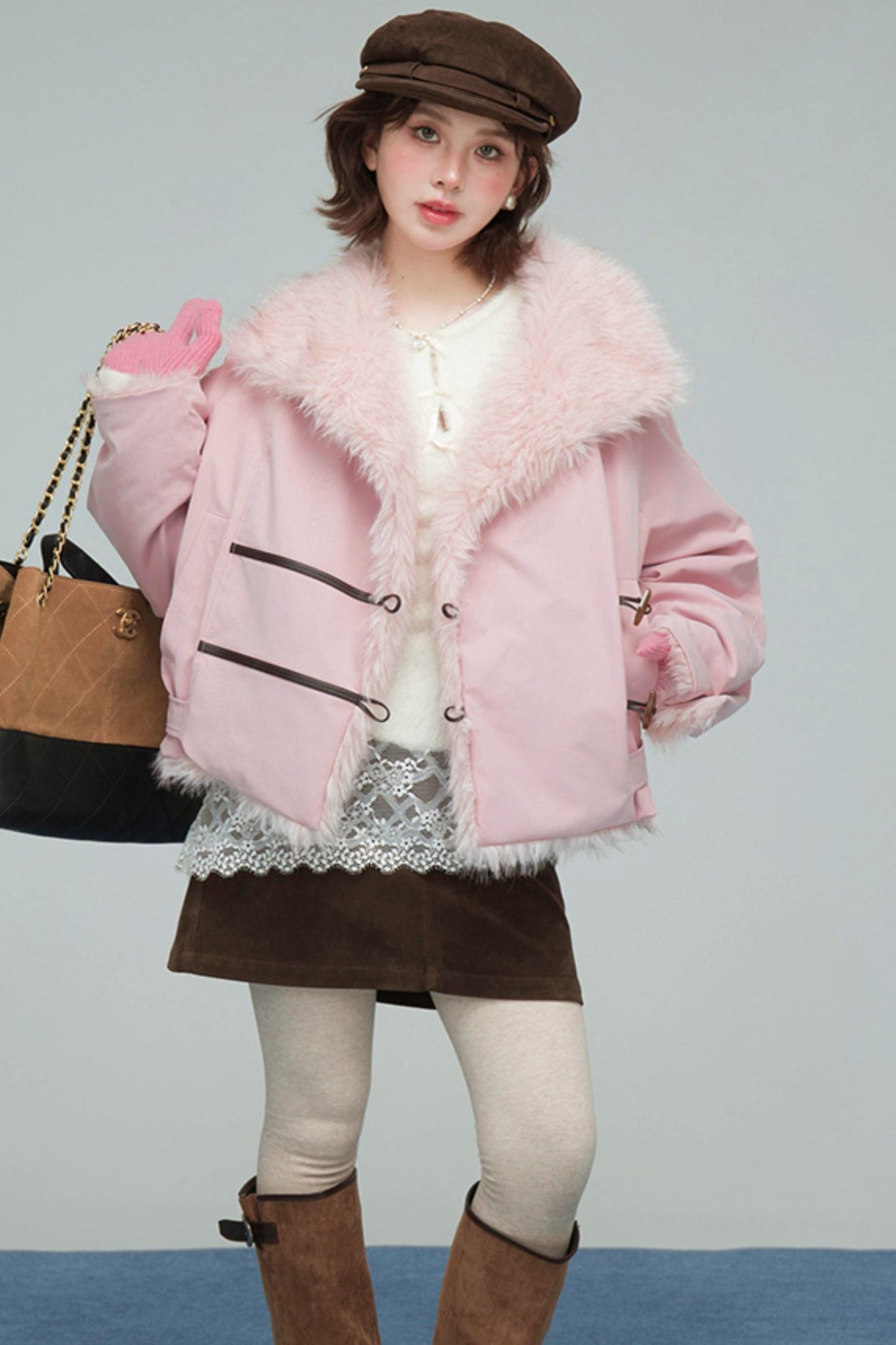 フラッフィートリムジャケット