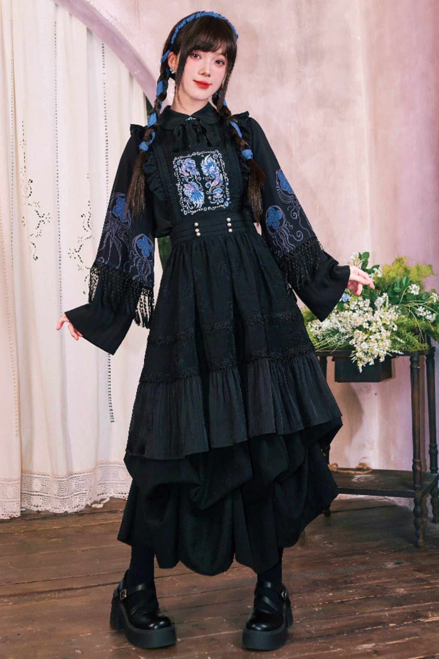 Embroidered Lace Overskirt