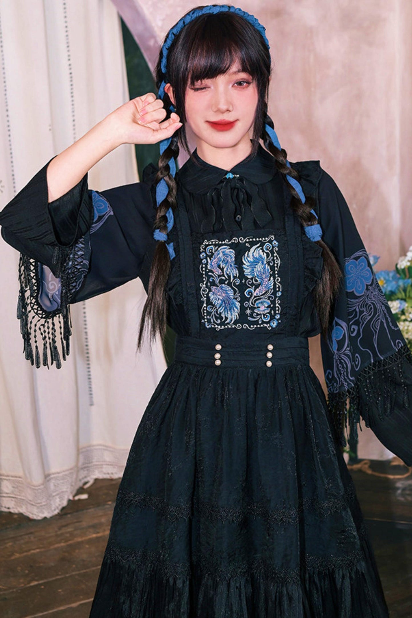 Embroidered Lace Overskirt