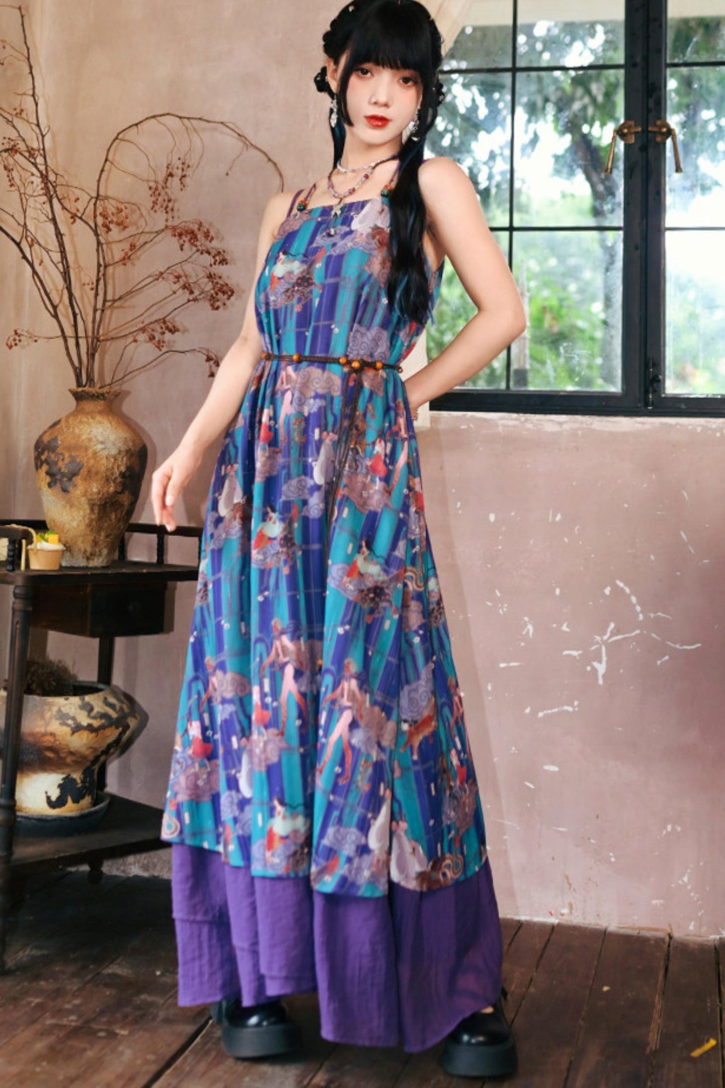 Sea of Clouds Fantasy Cami Dress + Cardigan
