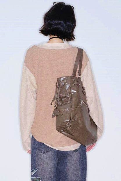 Gravity Patchwork Color Block Top