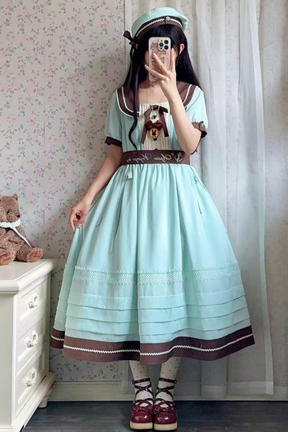 Classic Marine Lolita Dress + Accessories