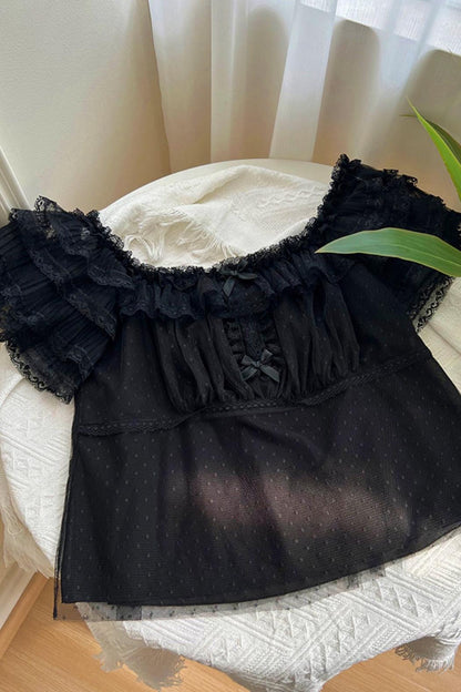 透けフリルお姫様トップス