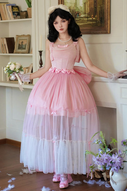 バブルシーヘリンボーンロリータジャンパースカートロリータセットアップ