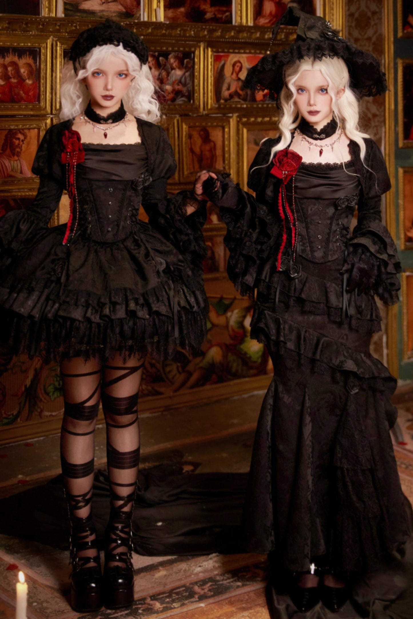 【予約商品】ソーサレスコルセットアンサンブルロリータセットアップ