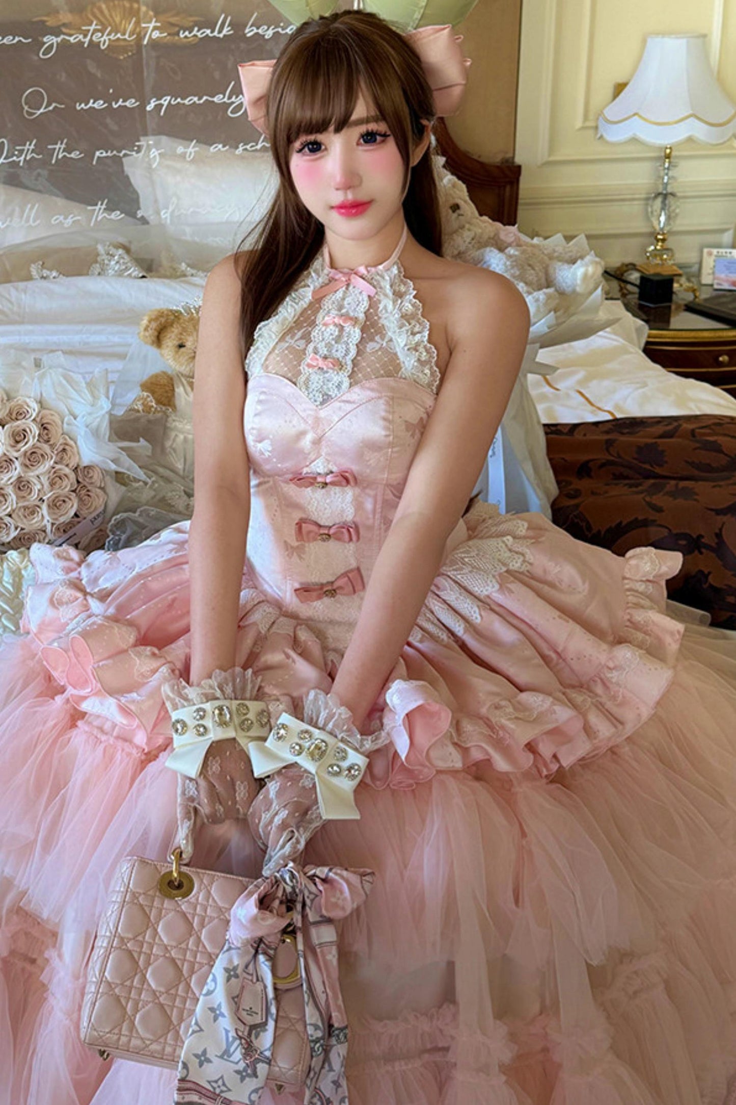 Romantic Pink Princess Dress (Pre-order)