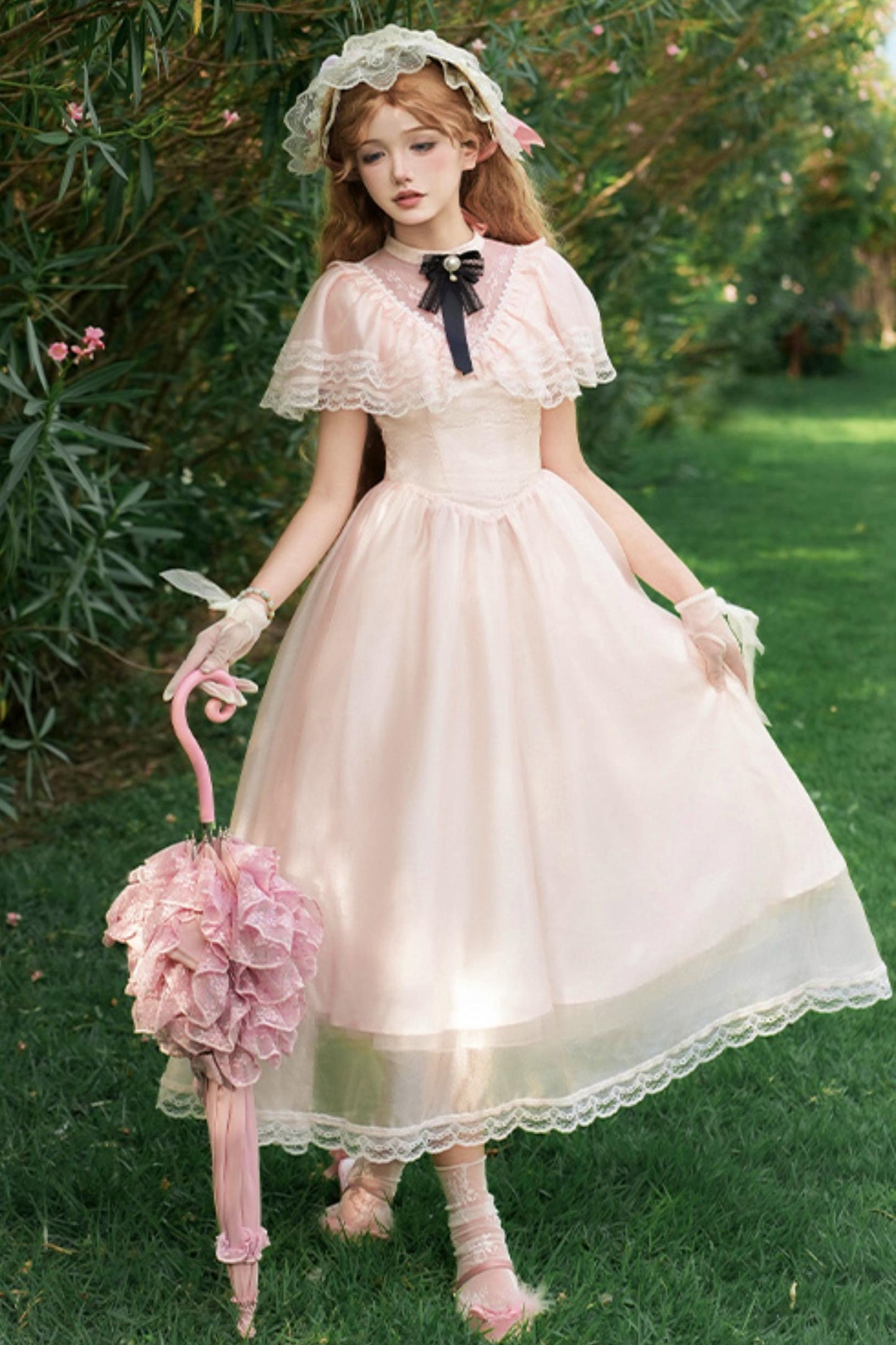 ツインエドワードカラーロリータドレス