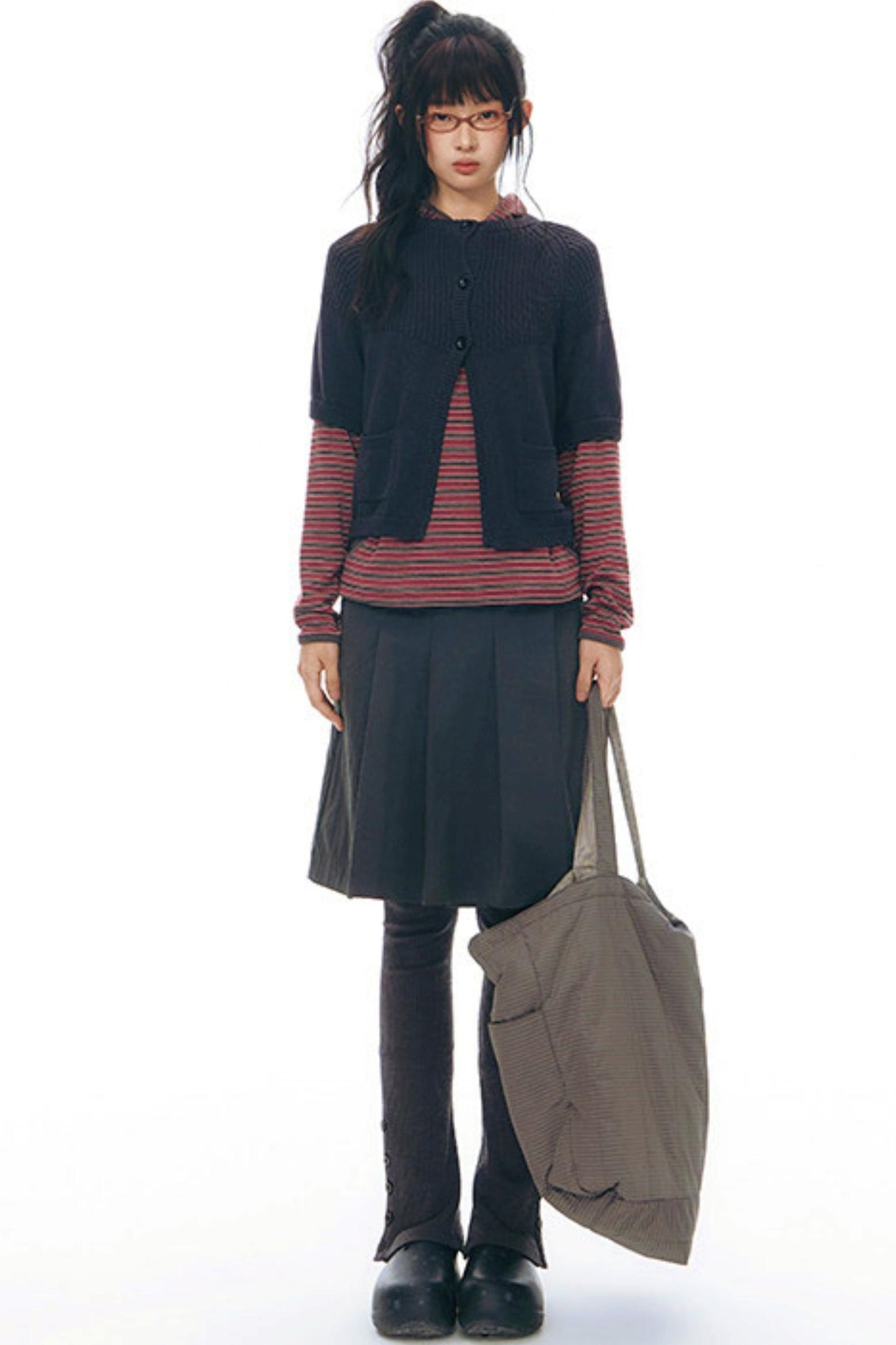 スリムスリットヘムレギンス