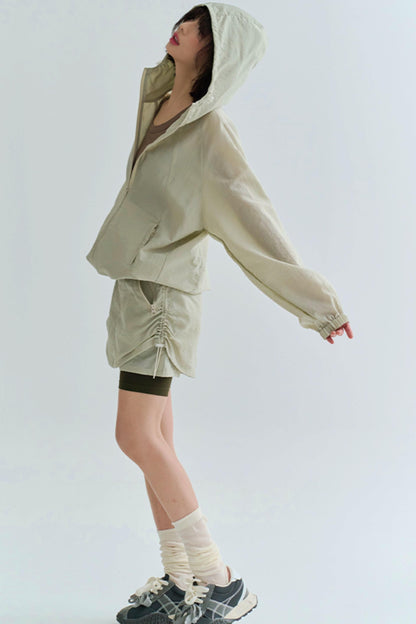 Shaka Hood Mode Hoodie + Short Skirt