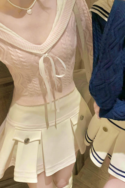 Sweet Sailor Knit + Skirt