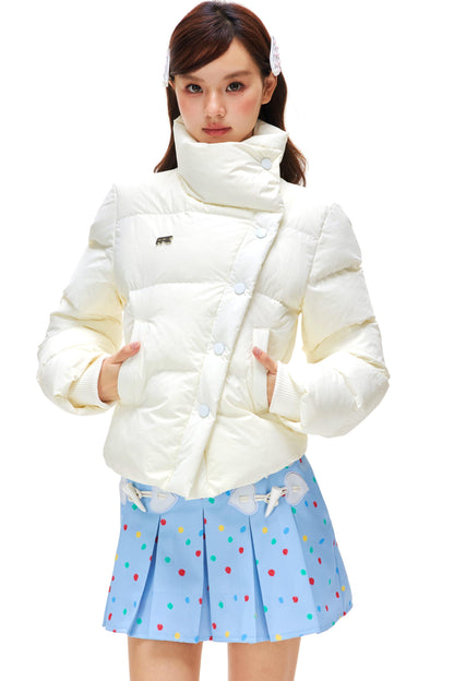 American Retro Stand Collar Down Jacket