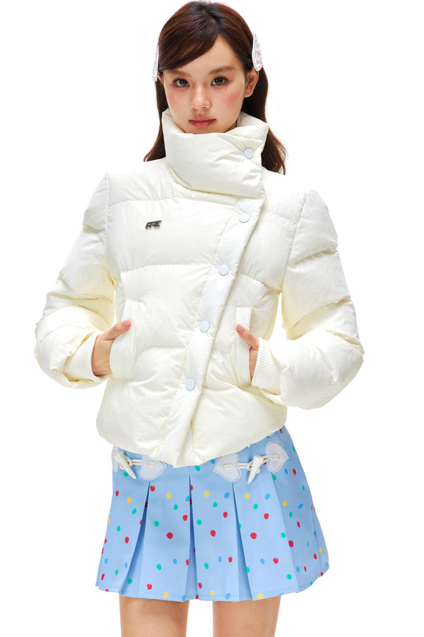 American Retro Stand Collar Down Jacket