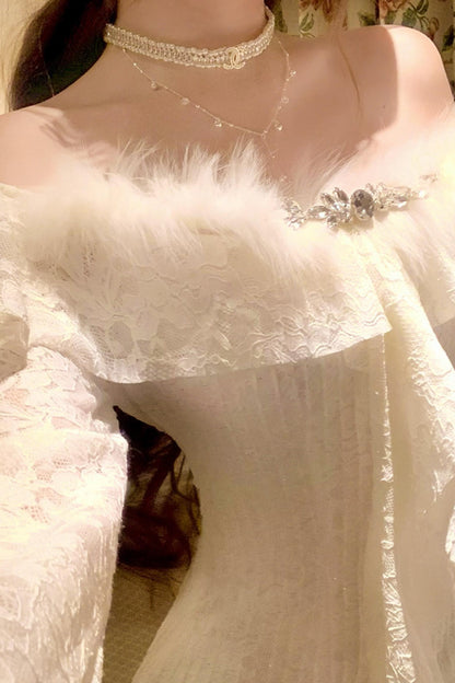 Retro Palace Lace Dress