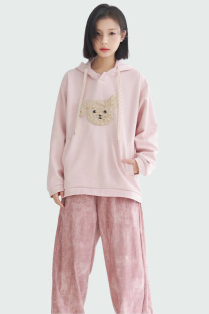 Gravity Museum Plush Puppy Sweatshirt - Women's Winter Comfort Top 2024