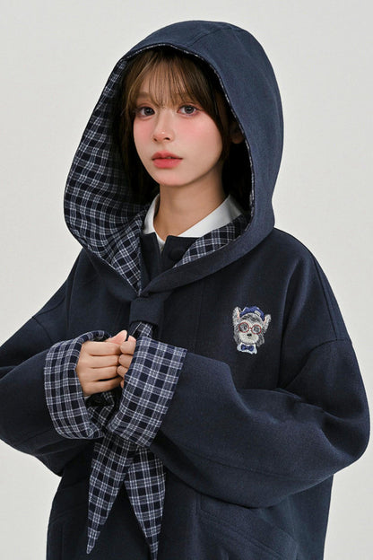 Tribal Patchwork Hooded Jacket