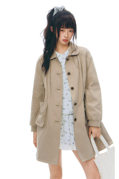 ダブルサイドドールカラーコート