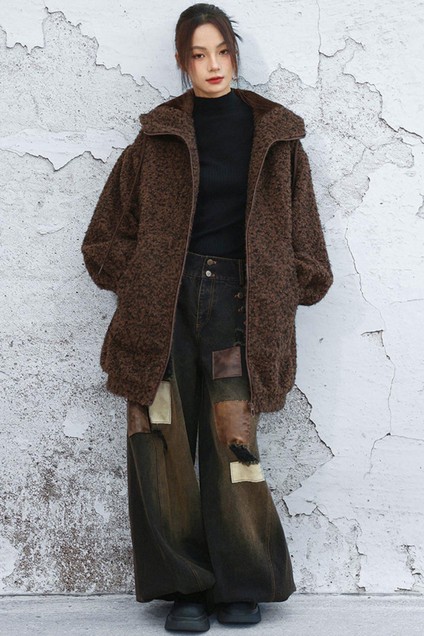 Popcorn lantern sleeve jacket