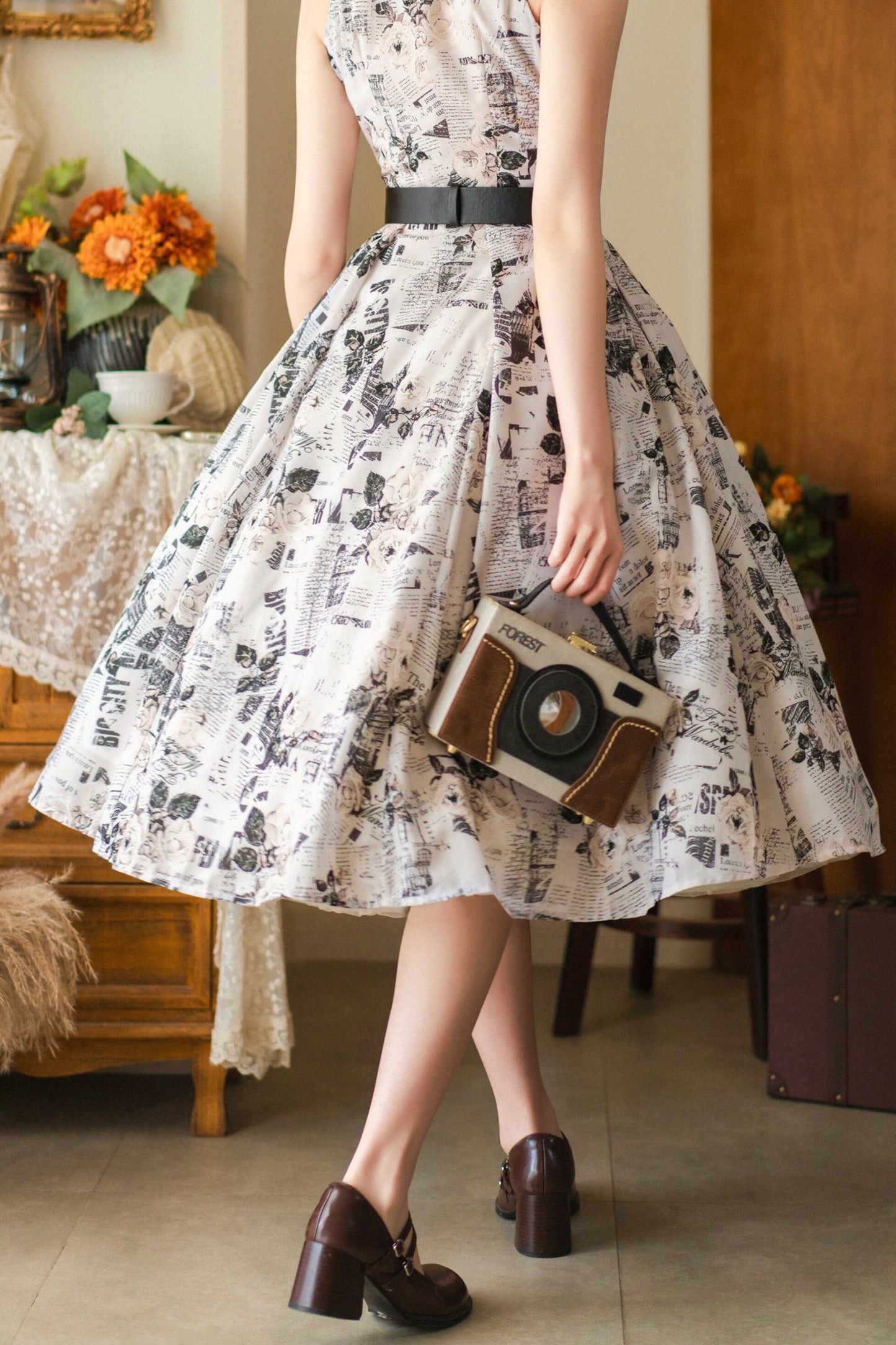 Französisch Elegantes Flare-Kleid