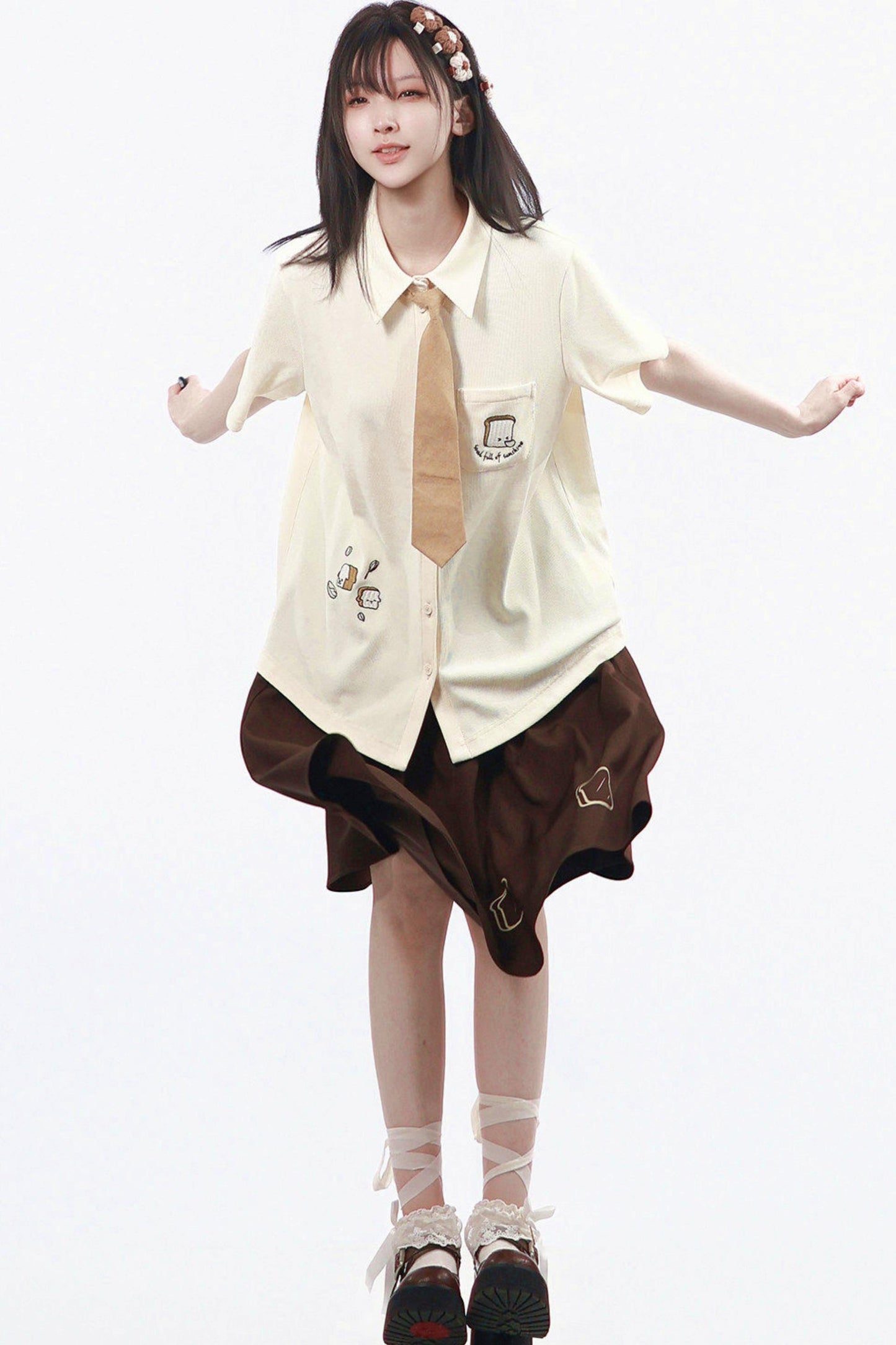 Ensemble uniforme thé au lait