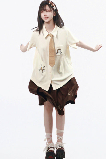 Ensemble uniforme thé au lait
