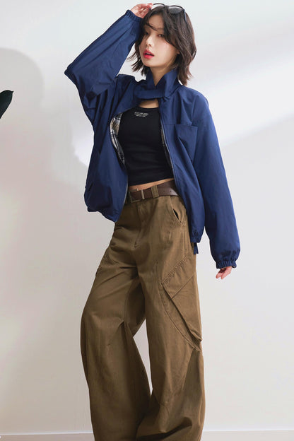 ダブルサイドスタンドカラージャケット