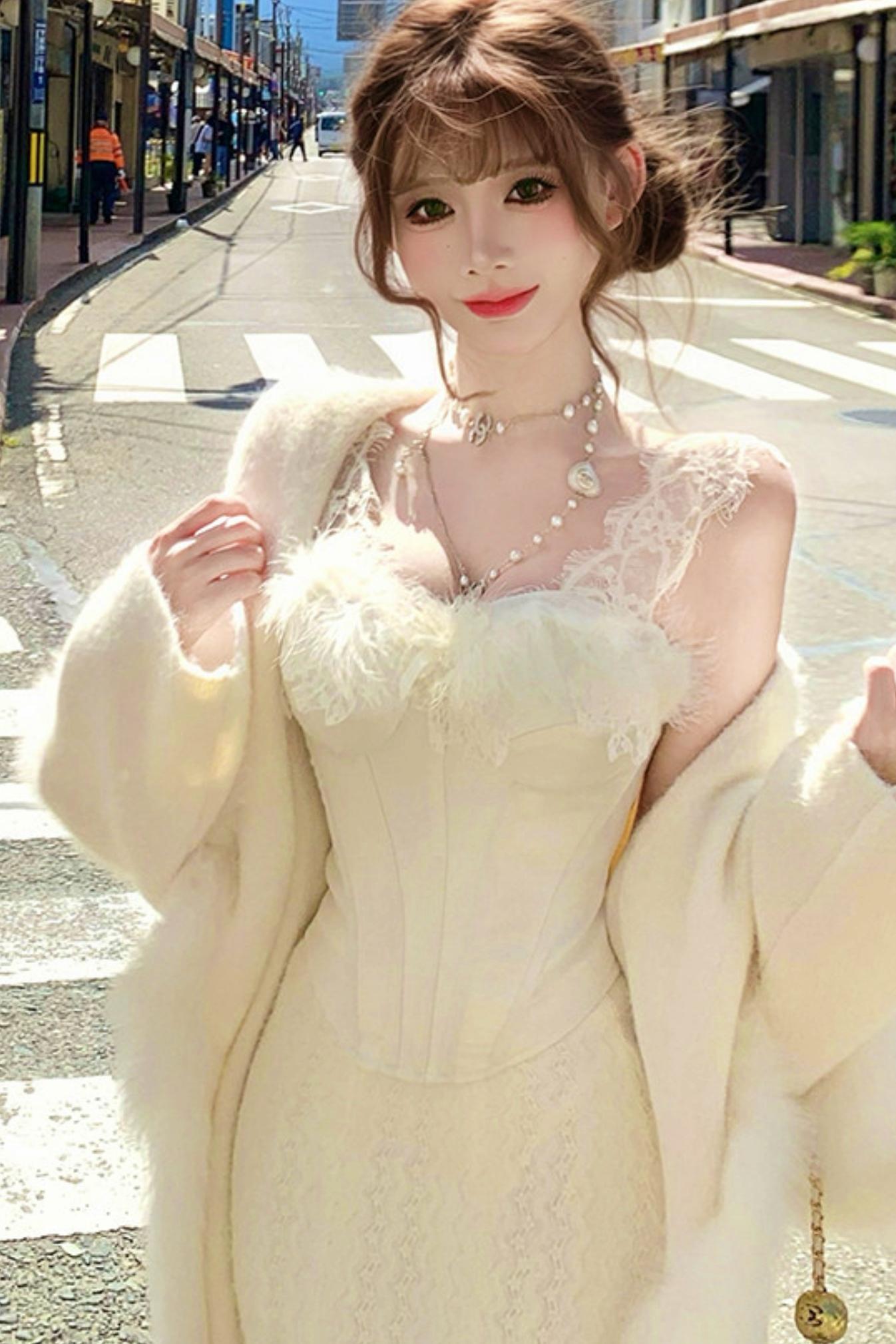 Feather Dream Corset + Somermaid Skirt