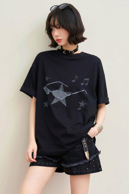 Gravity Museum Printed Top