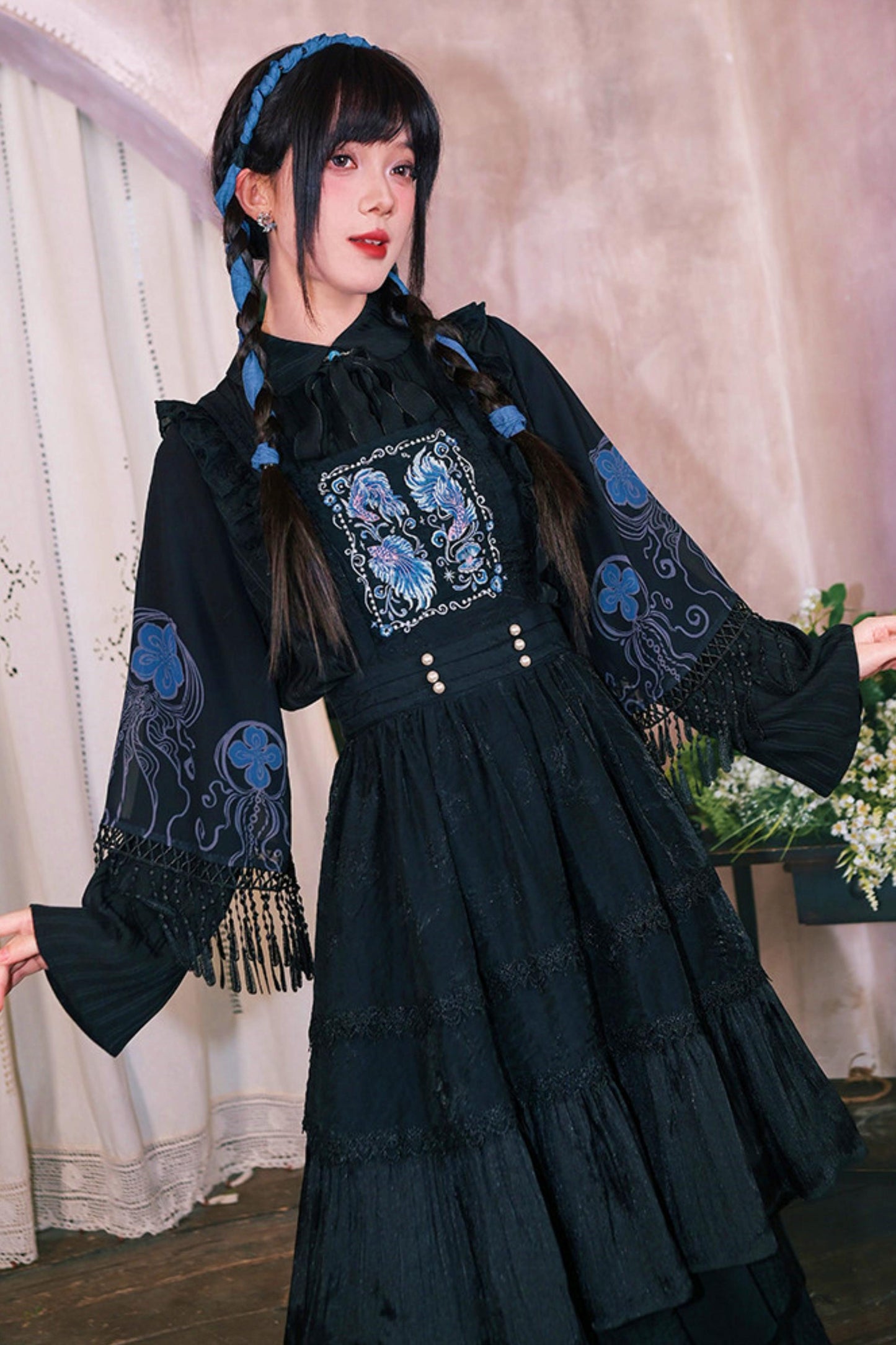 Embroidered Lace Overskirt