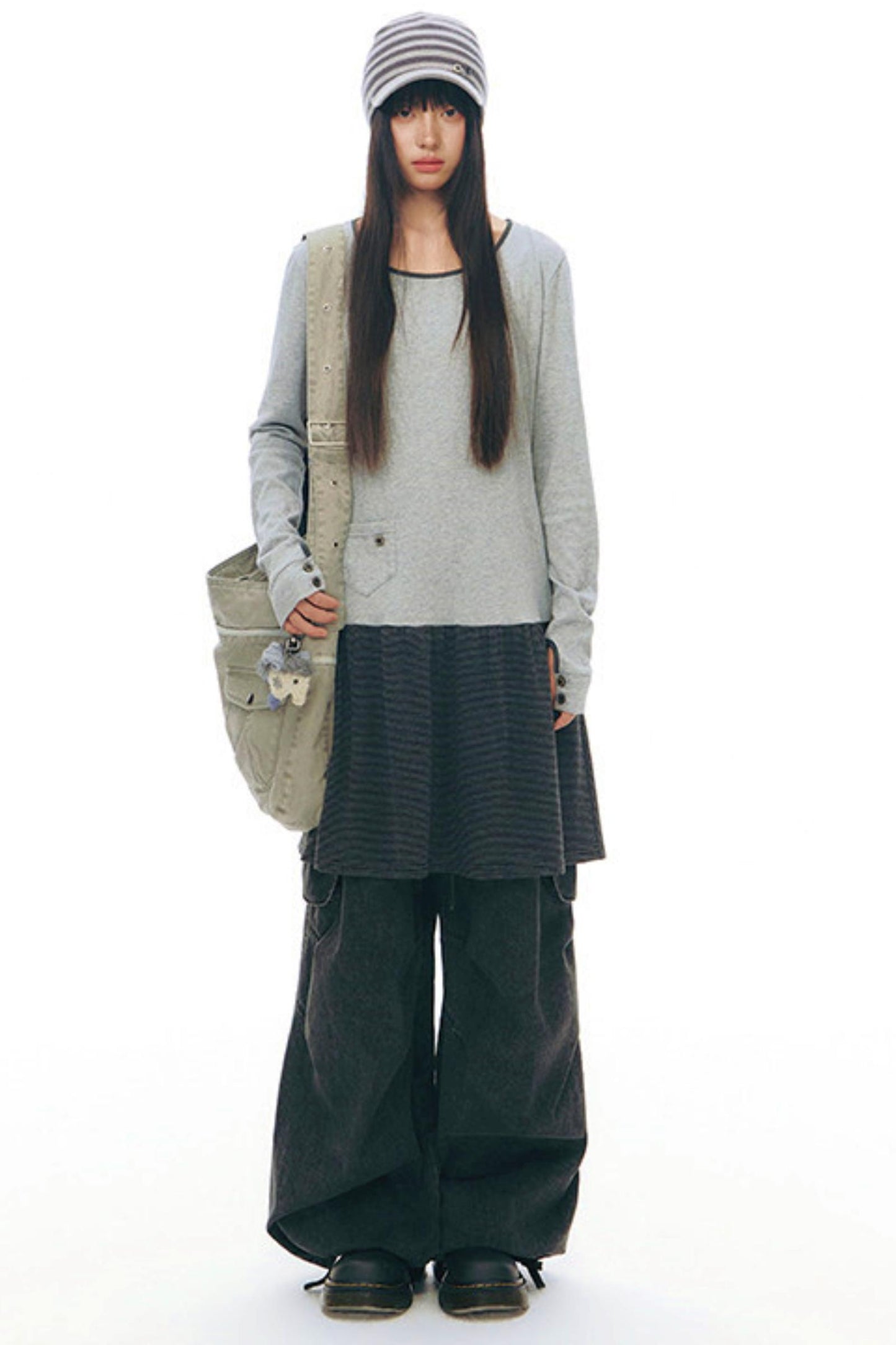 ボーダーニットキャップ