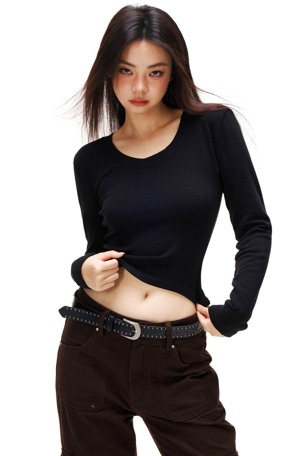 Cashmere Velvet Slim Sweater