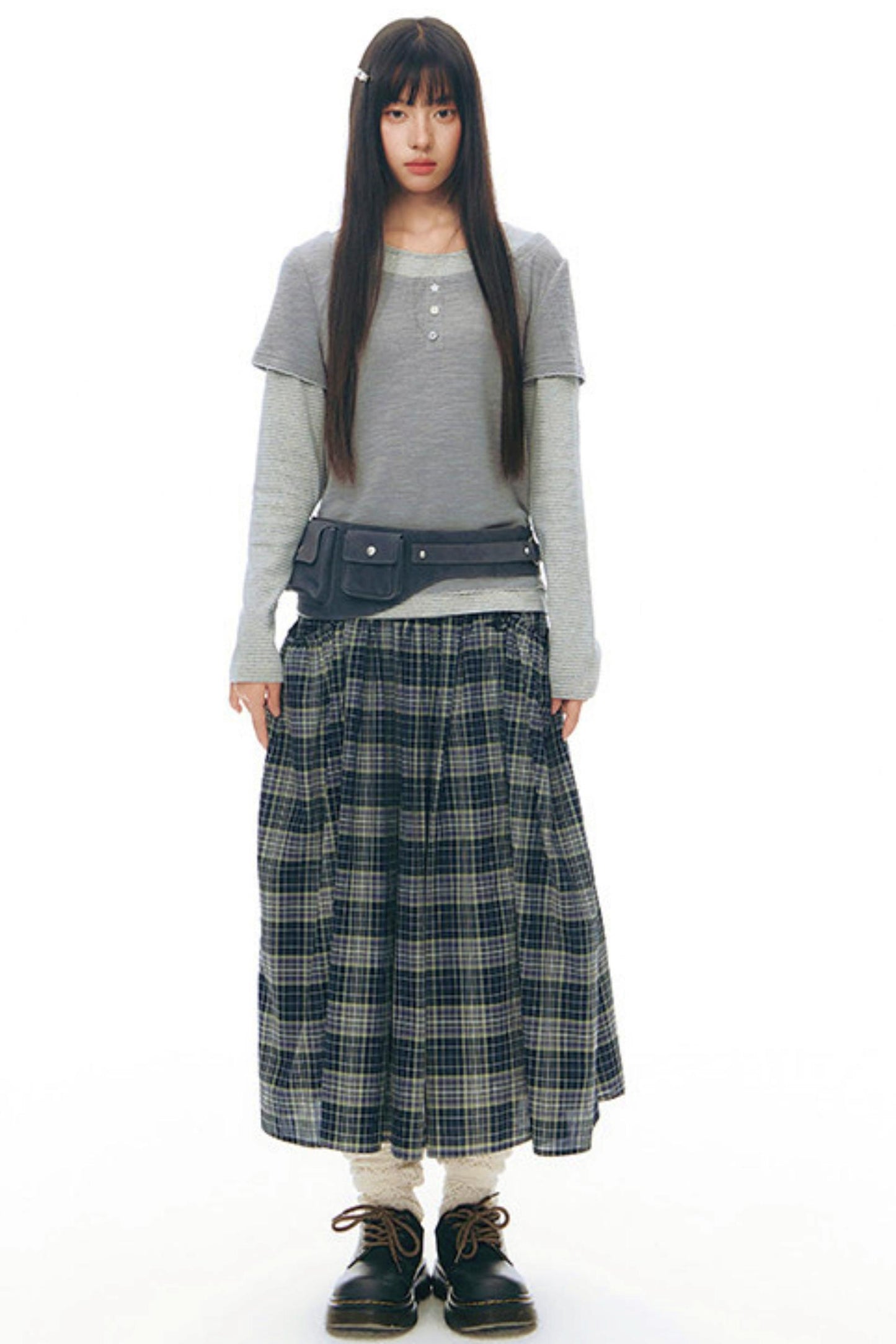 コントラストカラーレイヤートップス