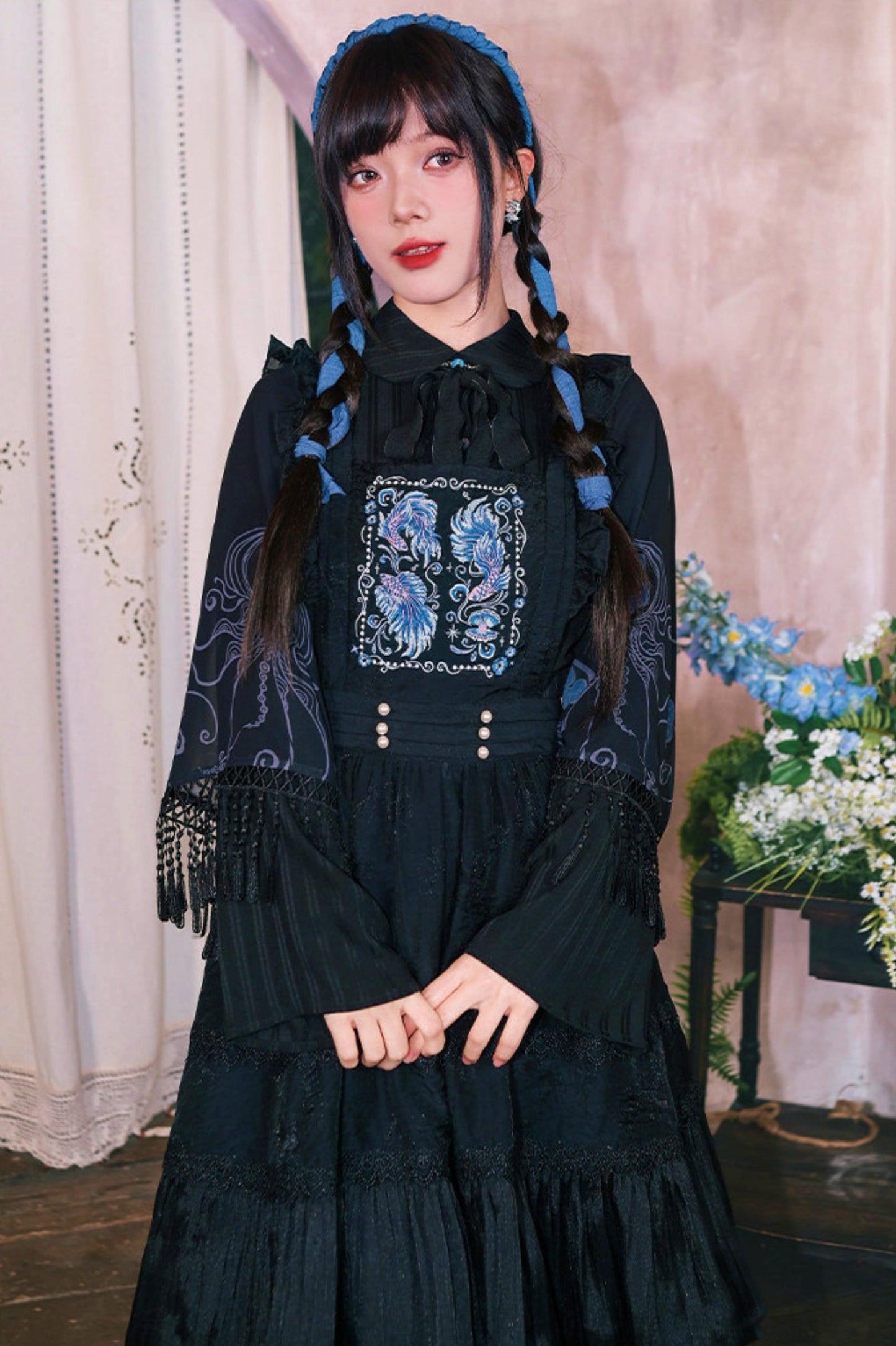 Embroidered Lace Overskirt