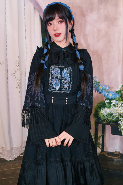 Embroidered Lace Overskirt