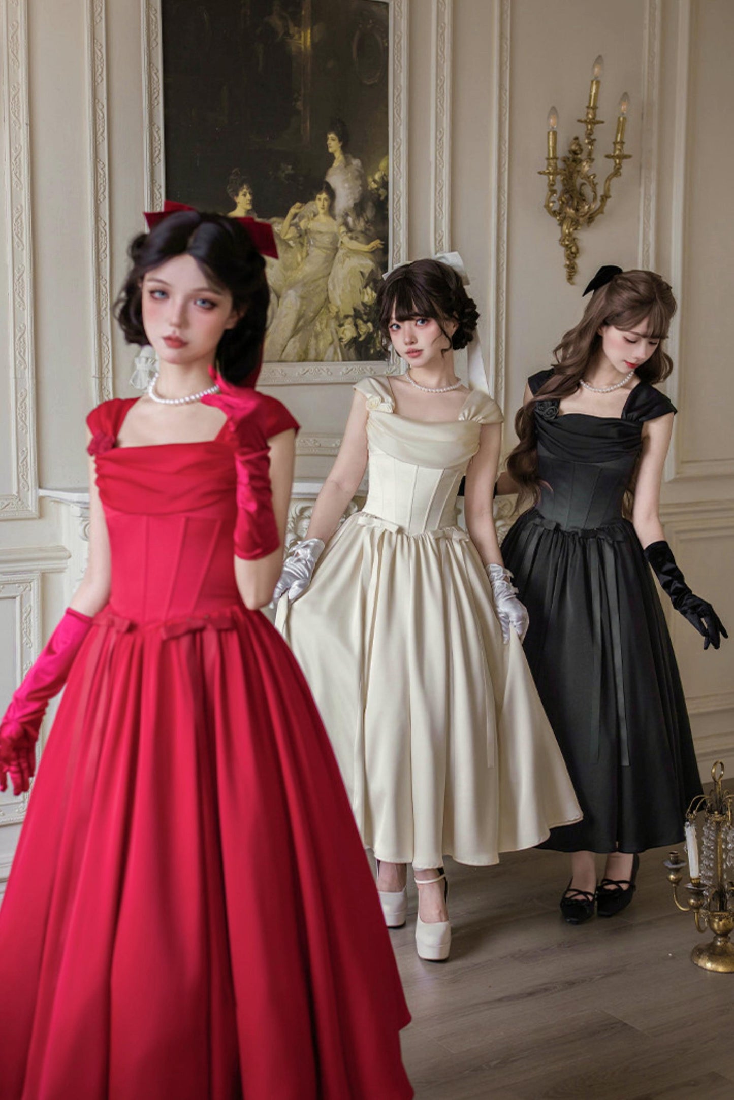 Retro Classic Waisted Dress + Accessories
