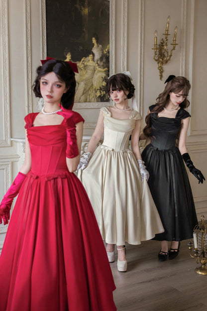 Retro Classic Waisted Dress + Accessories