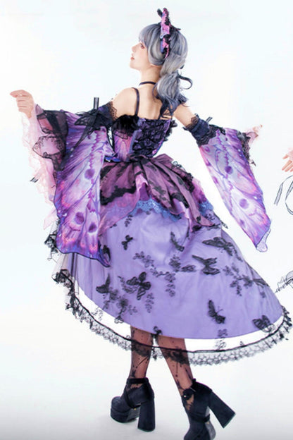 【預購商品】蝶妖精哥德公主洋裝套裝