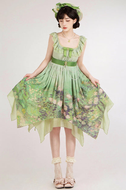 クラシックシフォンローズドレスセットアップ