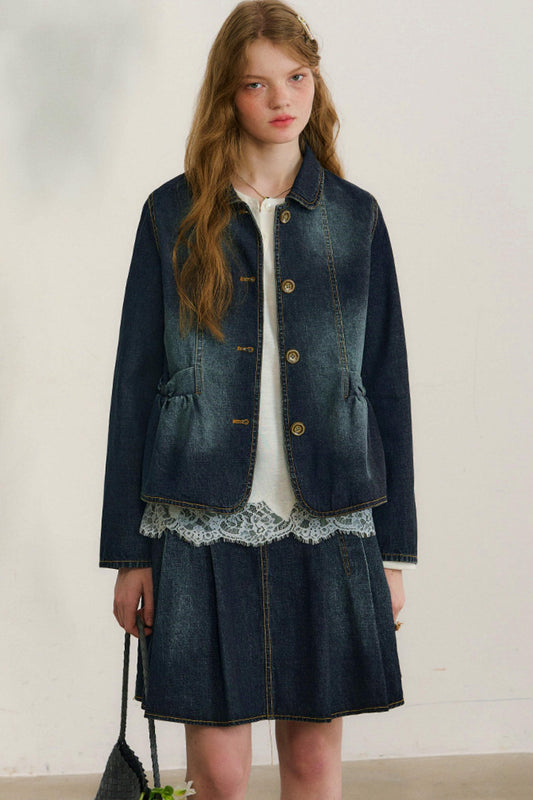 러브 다이어리 데님 재킷 + 스커트