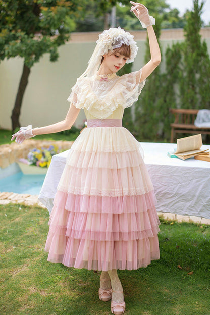 Sweet Gradient Princess Dress + Accessories