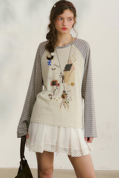 보더 암 레트로 탑