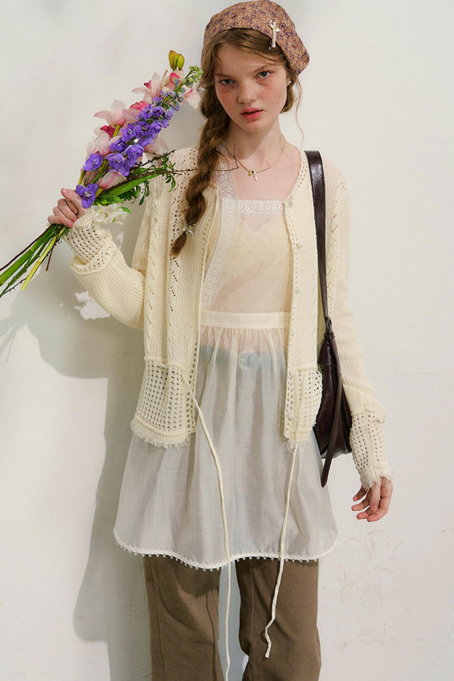 ストリートニットカーディガン