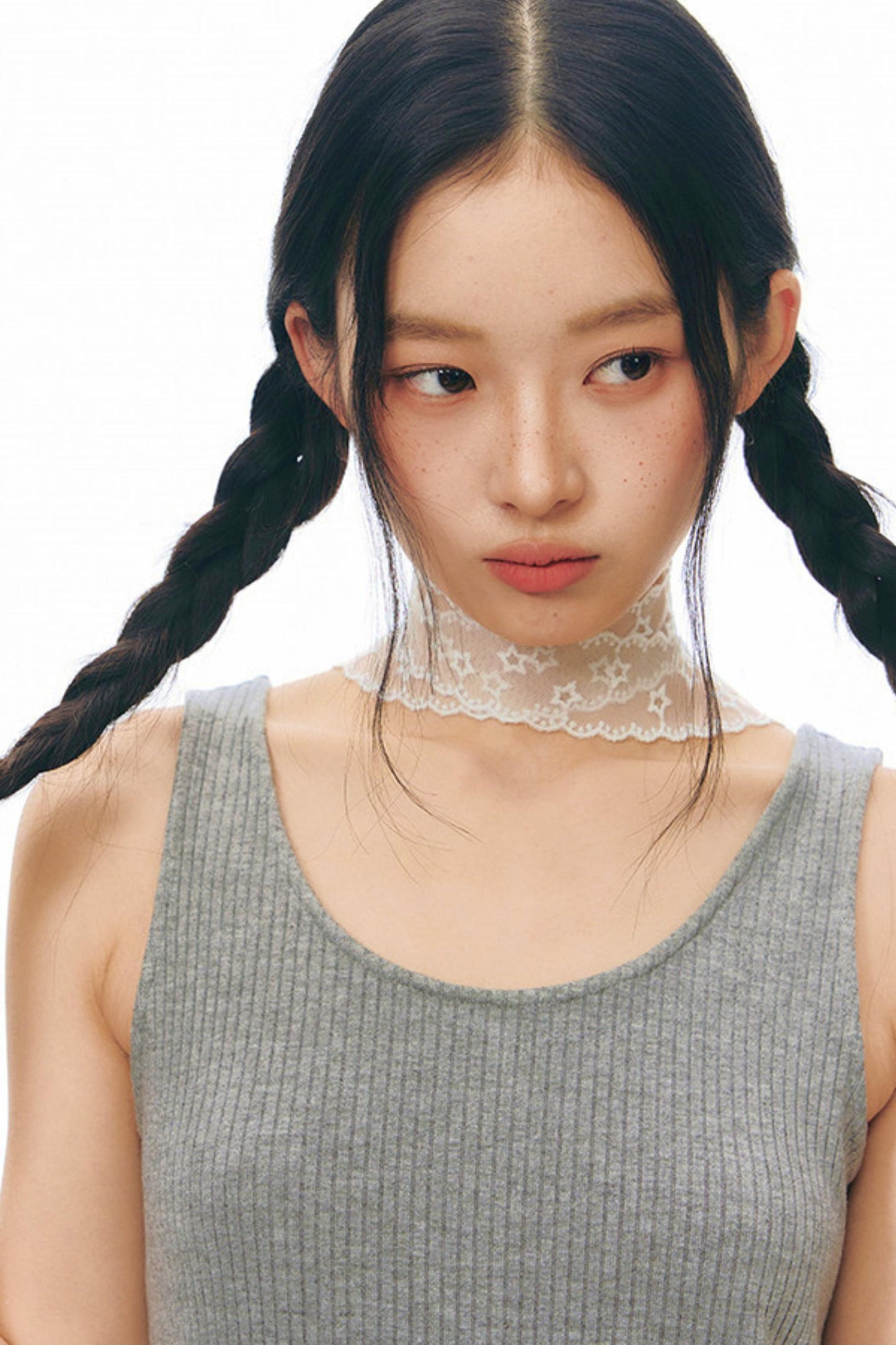 Robe chasuble en tulle Y2K