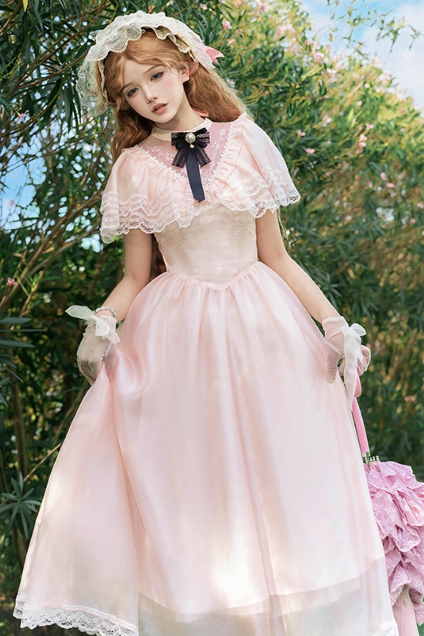 ツインエドワードカラーロリータドレス