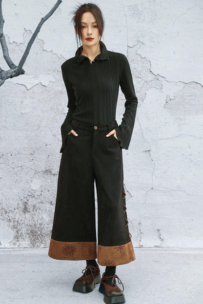 トゥーウェイカラーニットトップ