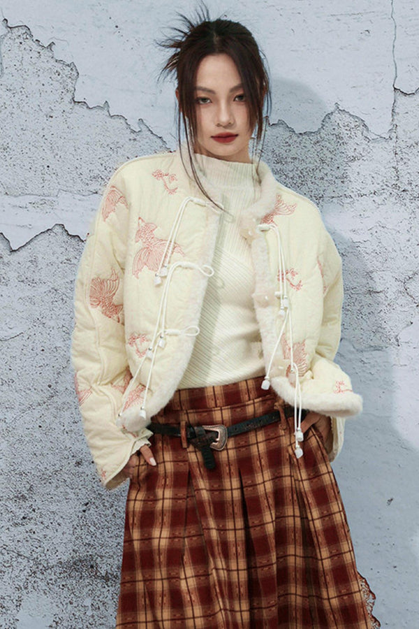 Coy Embroidered Cotton Jacket
