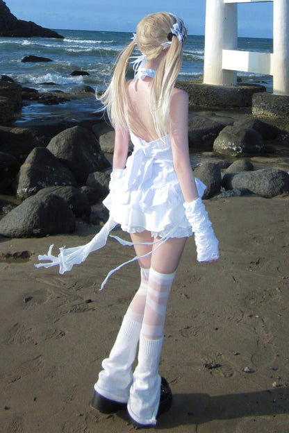 Gothic-Maid-Halter-Oberteil