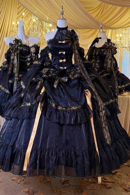Elegant Gothic Lolita Dress + Accessories