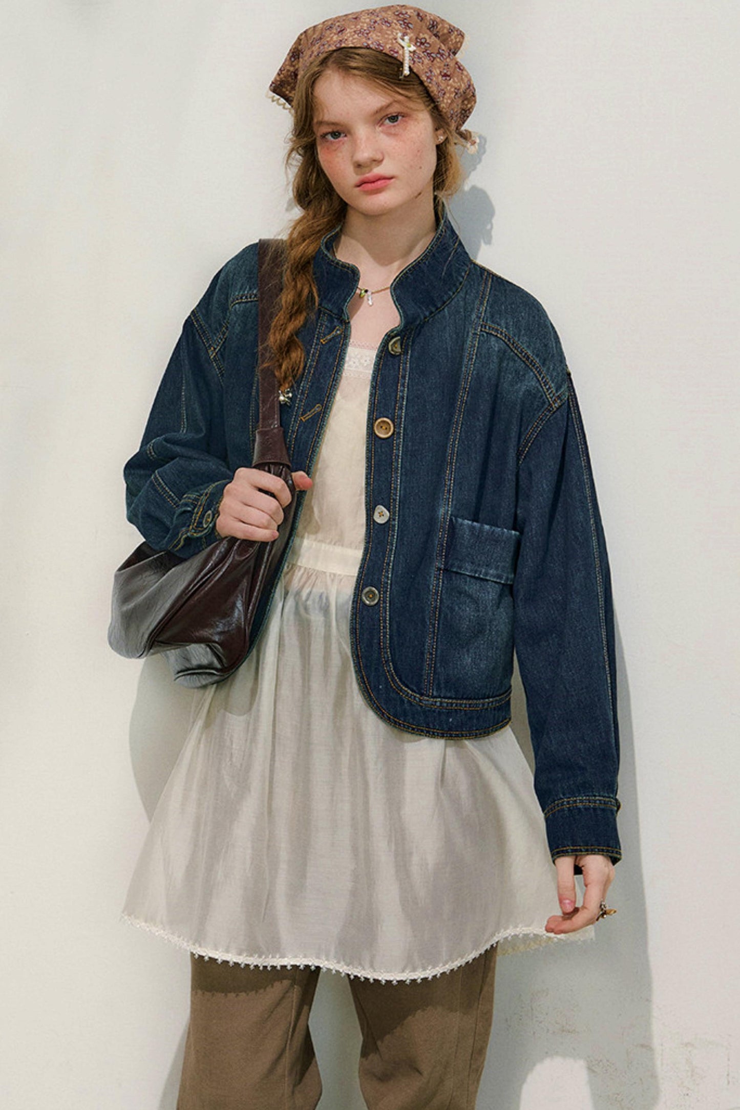 유롱 데님 재킷