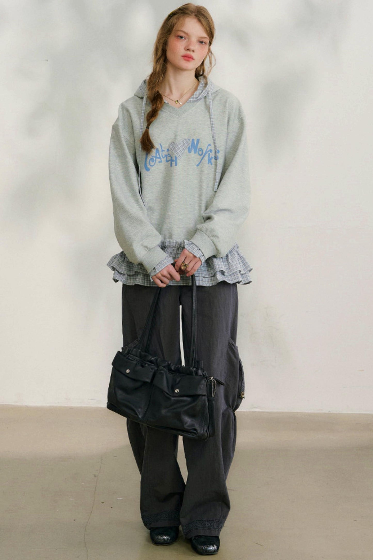 루즈 스위트 후드 스웨트셔츠