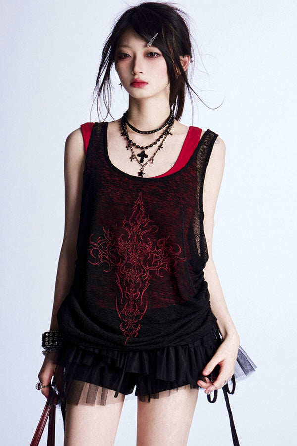 ダークガールシアータンクトップセット